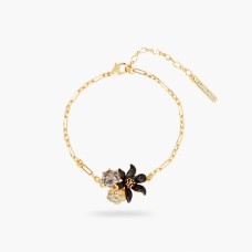 BLACK LILY & CUT GLASS BRACELET